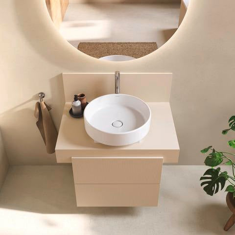 Duravit Balcoon Konsole 800x370x550 mm mit mittigem Ausschnitt, Elfenbein Matt