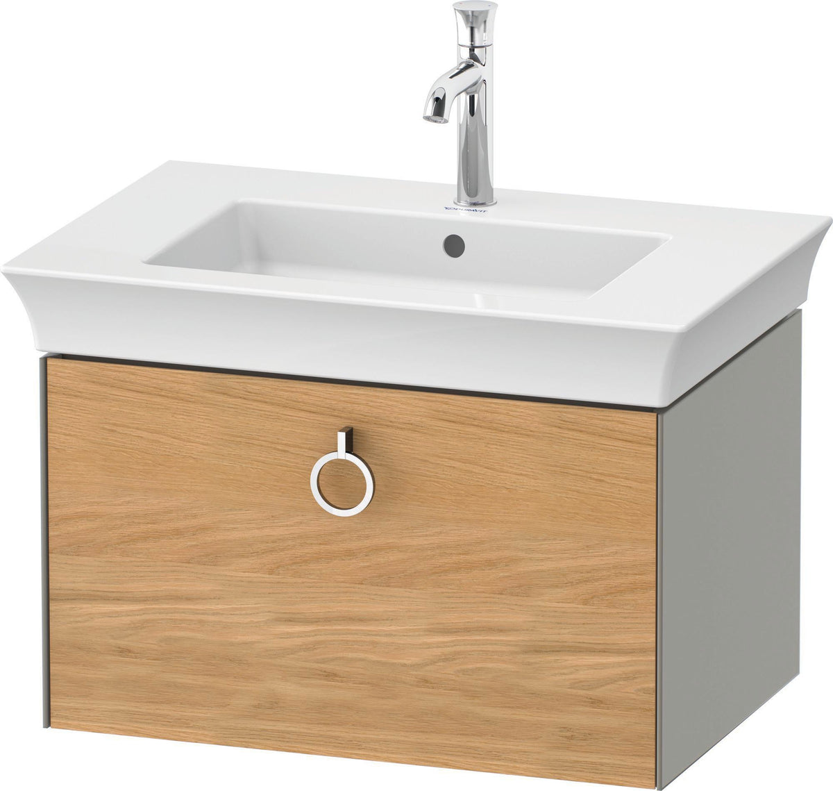 DURAVIT White Tulip Waschtischunterbau 684 mm, 1 Auszug, wandhängend, weiß seidenmatt