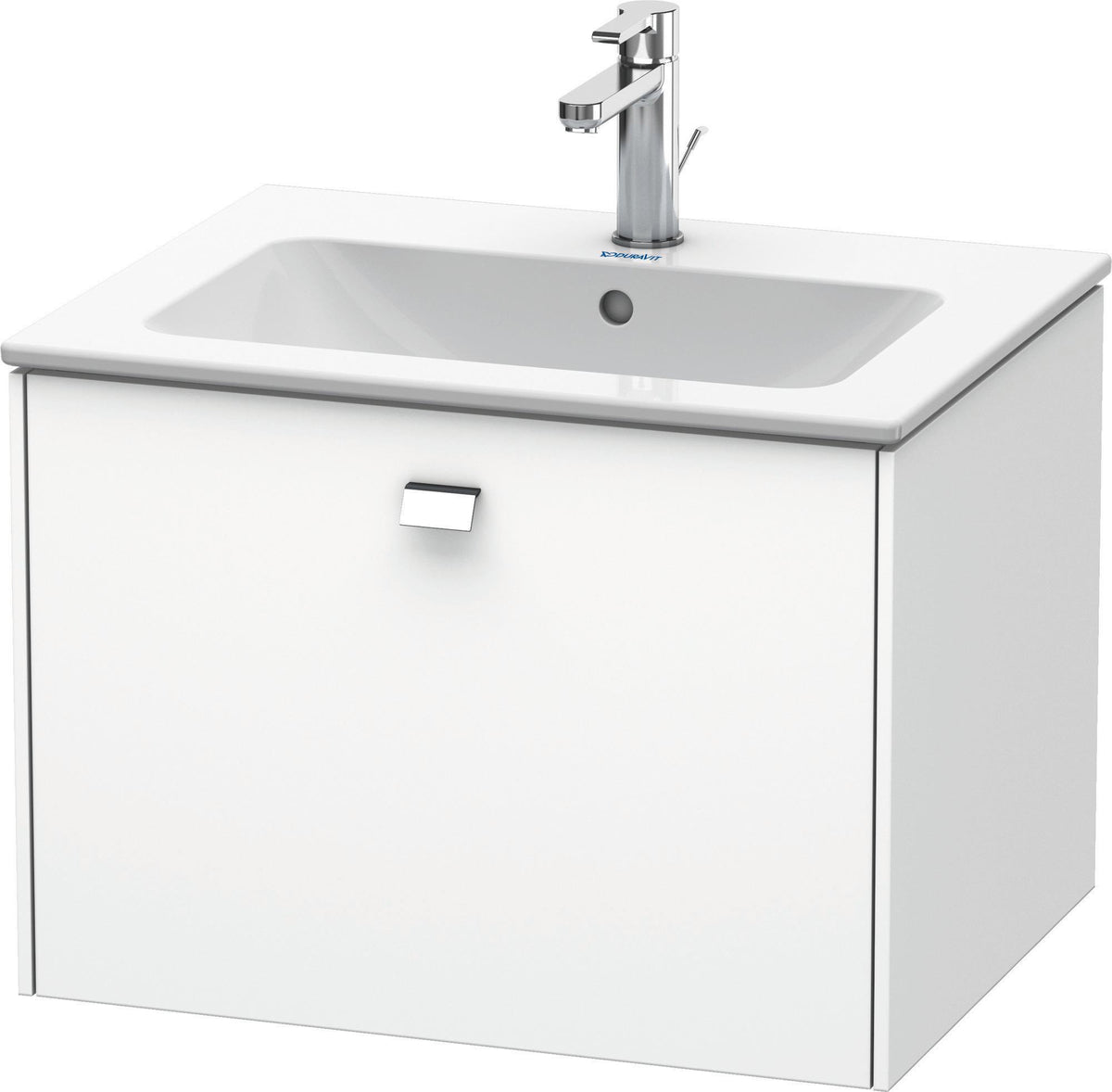 Duravit Brioso Waschtischunterbau 620 mm betongrau matt mit 1 Auszug und Soft-Close