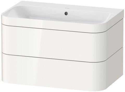Duravit Waschtischset Happy D.2 Plus 2 Schubkästen 775x490 mm taupe supermatt