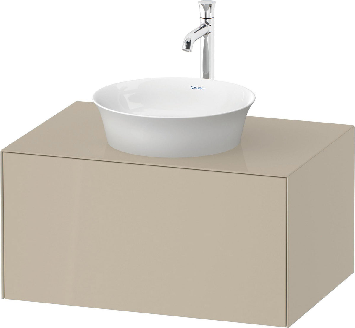 DURAVIT White Tulip Waschtischunterbau 800 mm Nussbaum/Taupe Hochglanz von Philippe Starck