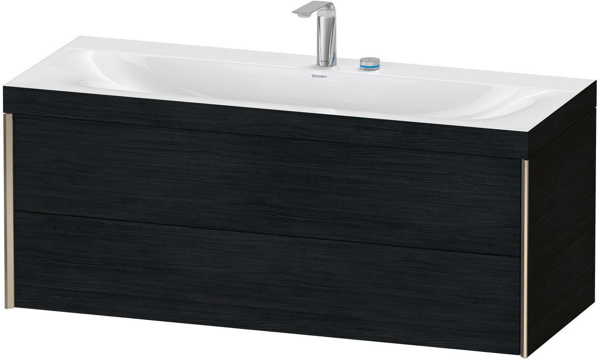 DURAVIT XViu c-bonded Waschtischunterschrank 1200 mm Eiche mit 2 Schubkästen und Tip-on-Technik