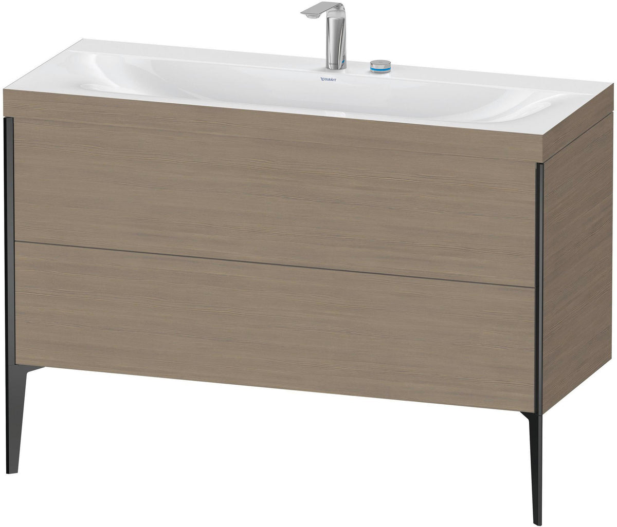 DURAVIT XViu c-bonded Waschtischunterbauset 1200 mm Eiche mit 2 Auszügen