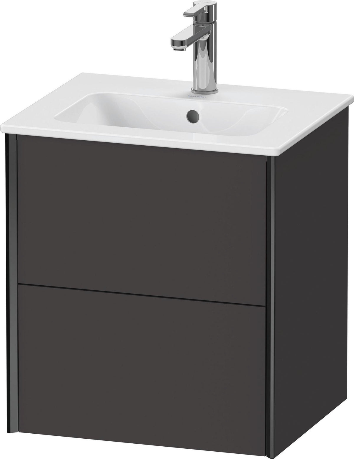 DURAVIT XViu Waschtischunterbau wandhängend 510 mm mit 2 Schubkästen und Tip-on Technik