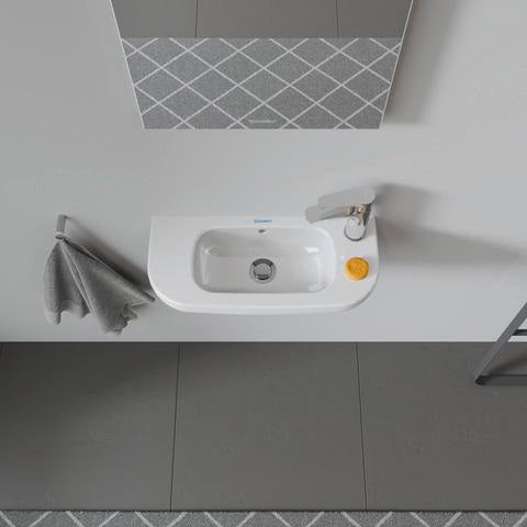 DURAVIT D-Code Handwaschbecken 500 mm mit Überlauf und Hahnlochbank rechts, weiß