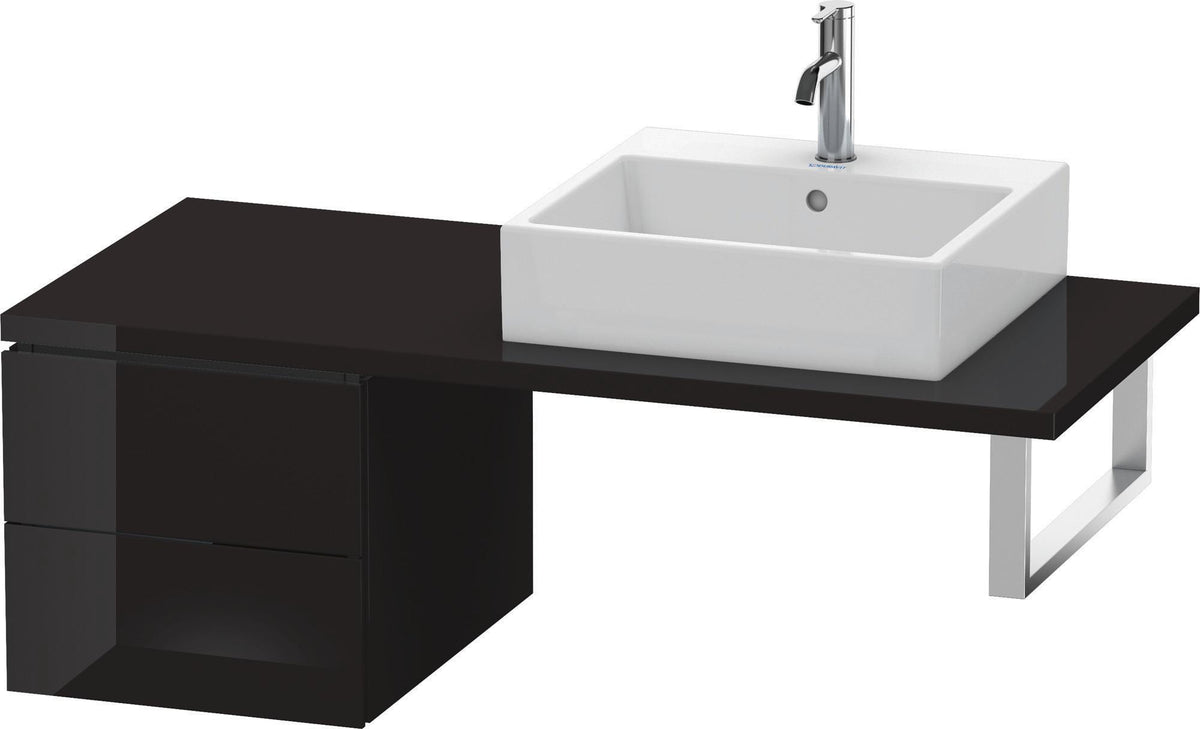 Duravit L-Cube Unterschrank für Konsole 420 mm, 2 Schubkästen, Weiß Matt