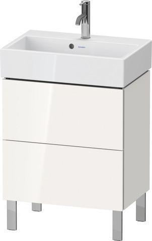 Duravit Waschtischunterbau L-Cube Compact 584 mm, 2 Auszüge, weiß matt, für Vero Air 236860