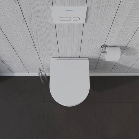 DURAVIT Wand-WC ME by Starck 480 mm Weiß Seidenmatt Rimless Tiefspüler