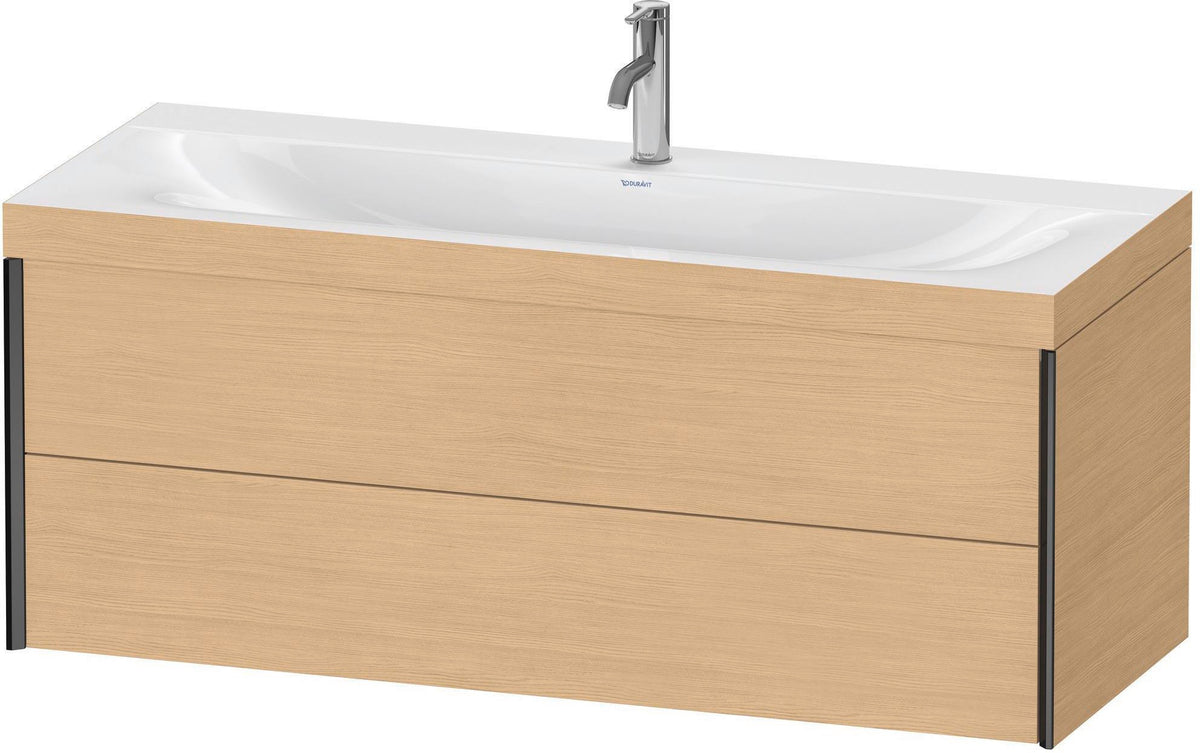 DURAVIT XViu Waschtischunterbauset c-bonded 1200 mm Eiche Natur mit 2 Schubkästen