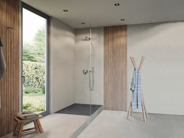 DURAVIT Sustano Duschwanne 1200x800x30 mm Mineralguss Dunkelgrau Matt – Bodenbündig & Flacher Einbau