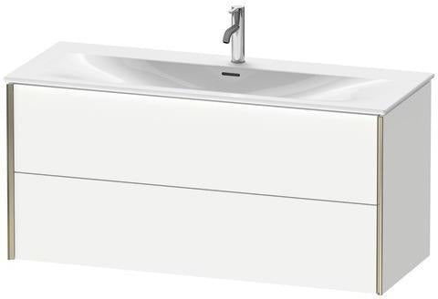 Duravit Waschtischunterbau XVIU 1210x557x480mm 2 Schubkästen Nussbaum Mitte