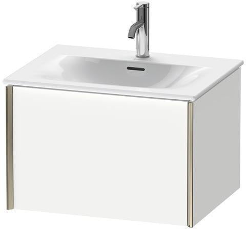 Duravit XViu Waschtischunterbau 610 mm weiß matt mit Tip-On-Technik und einem Auszug