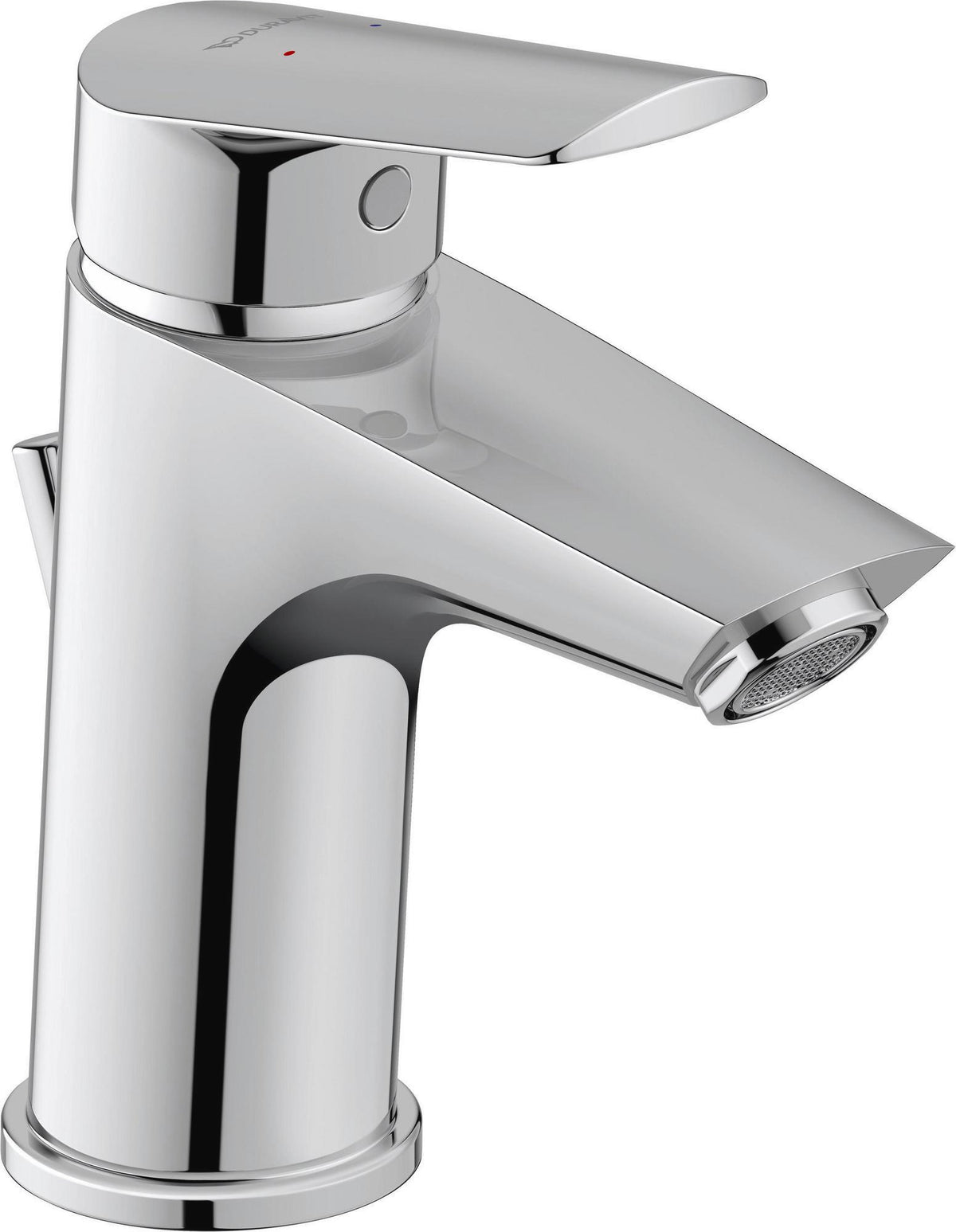 Duravit No.1 Einhebel-Waschtischmischer mit Zugstange, Chrom – 100 mm Ausladung