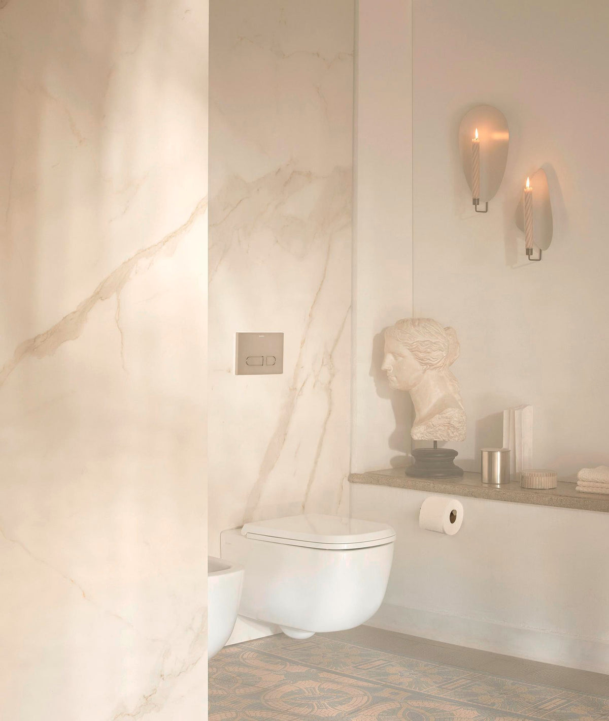 DURAVIT Wave Einhebel-Bidetmischer Chrom mit Keramikmischsystem und 128 mm Auslauf