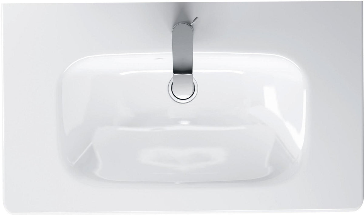 DURAVIT DuraStyle Möbelwaschtisch 785 mm, 1 Hahnloch, mit Überlauf, weiß