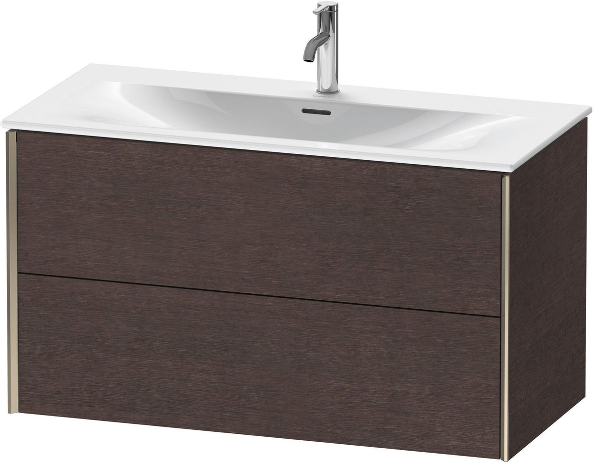 DURAVIT XViu Waschtischunterbau wandhängend 1010 mm, 2 Schubkästen, weiß matt – mit Tip-On-Technik