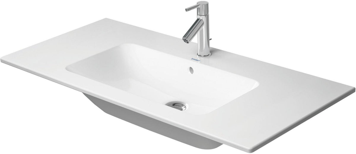 DURAVIT Möbel-Waschtisch ME by Starck 1030 mm Weiß Seidenmatt mit Überlauf und Hahnlochbank