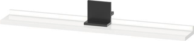 DURAVIT Sivida Spiegelablage 800x115x35mm Chrom/Weiß Matt – Montage unter Spiegel inkl. Befestigungsmaterial
