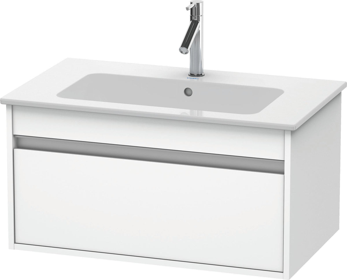 Duravit Ketho Waschtischunterbau 800 mm Weiß Matt mit 1 Auszug & Soft-Close