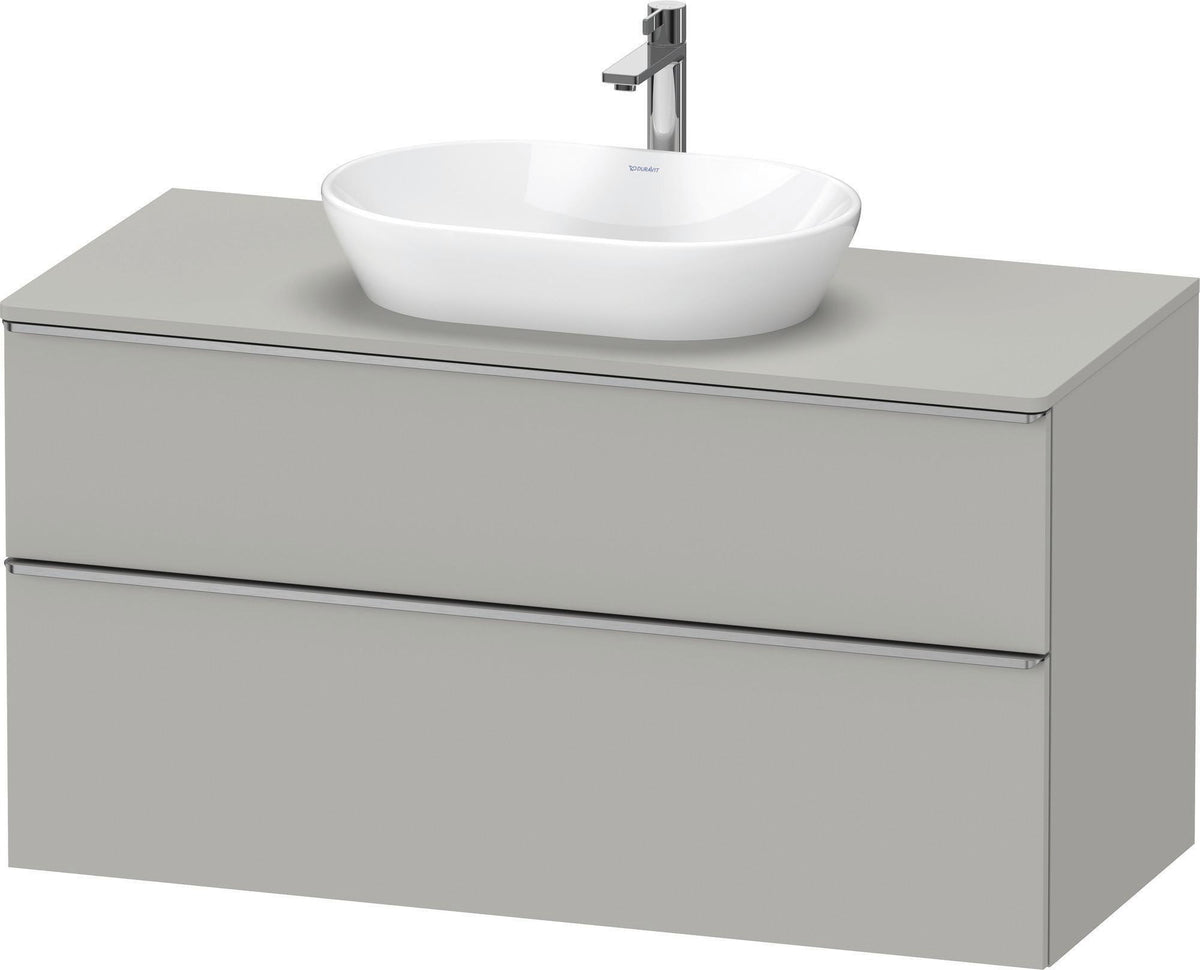 DURAVIT D-Neo Konsolenwaschtischunterbau 1200 mm Eiche Schwarz Matt mit Bronze Griff