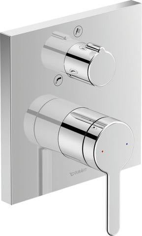 DURAVIT C.1 Einhebel-Wannenmischer Unterputz – Keramikmischsystem, Schwarz Matt