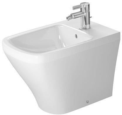 DURAVIT DuraStyle Stand-Bidet 370 mm weiß mit Überlauf, Hahnlochbank & WonderGliss