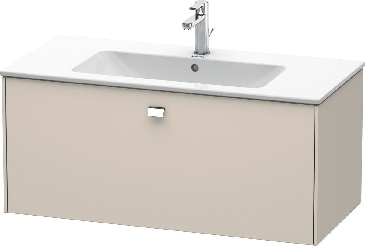 Duravit Brioso Waschtischunterbau 620 mm betongrau matt mit 1 Auszug und Soft-Close