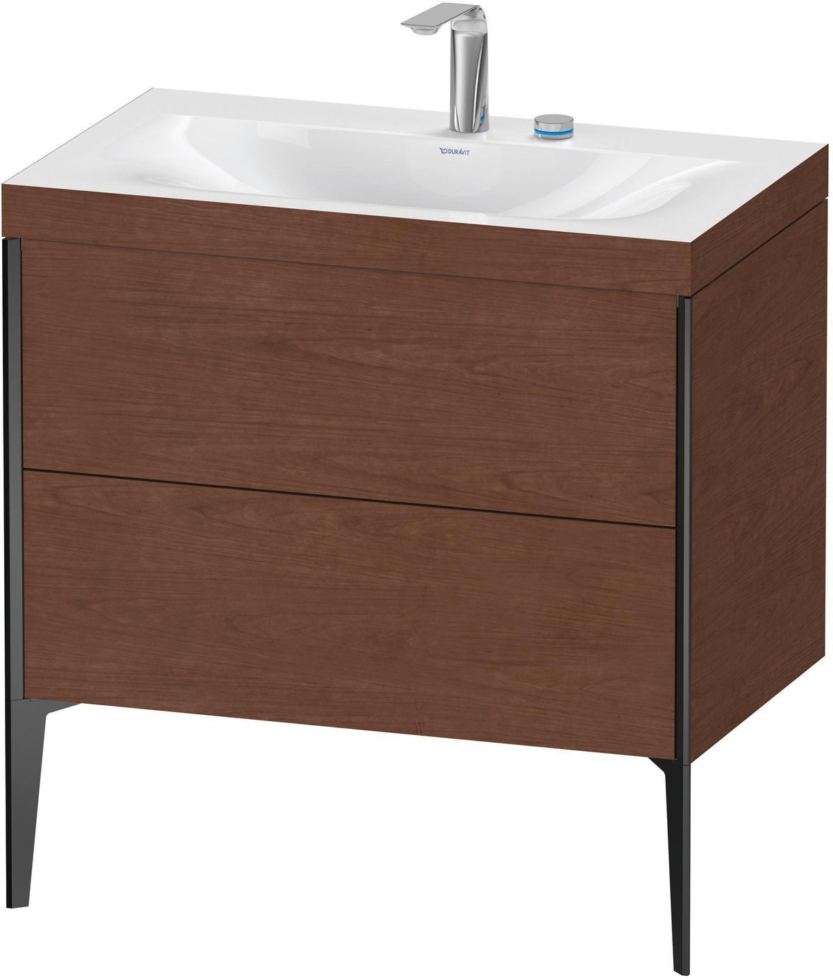 DURAVIT XViu c-bonded Waschtischset 800 mm mit 2 Auszügen, bodenstehend, Soft-Close