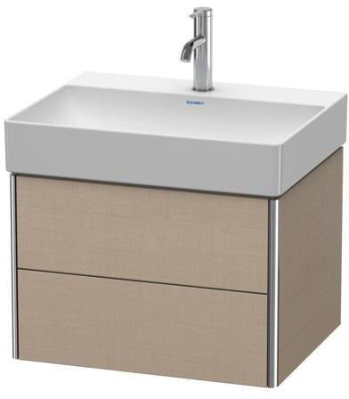 DURAVIT XSquare Waschtischunterbau 584 mm – Wandhängend mit Schubkasten und Siphonausschnitt