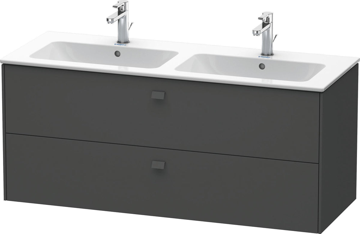 DURAVIT Brioso Waschtischunterbau 2 Schubkästen 1290 mm Betongrau Matt