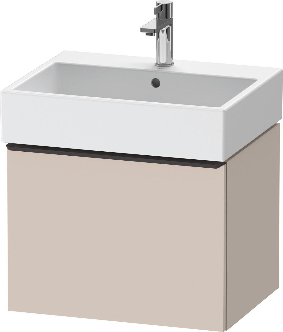 DURAVIT D-Neo Waschtischunterbau 584 mm wandhängend mit 1 Auszug, Griff Bronze, Weiß Matt