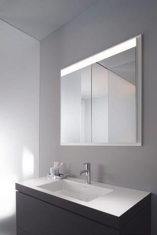 Duravit L-Cube Waschtischset c-bonded 1000 mm Eiche Schwarz mit Vero Air Waschtisch und 2 Schubkästen