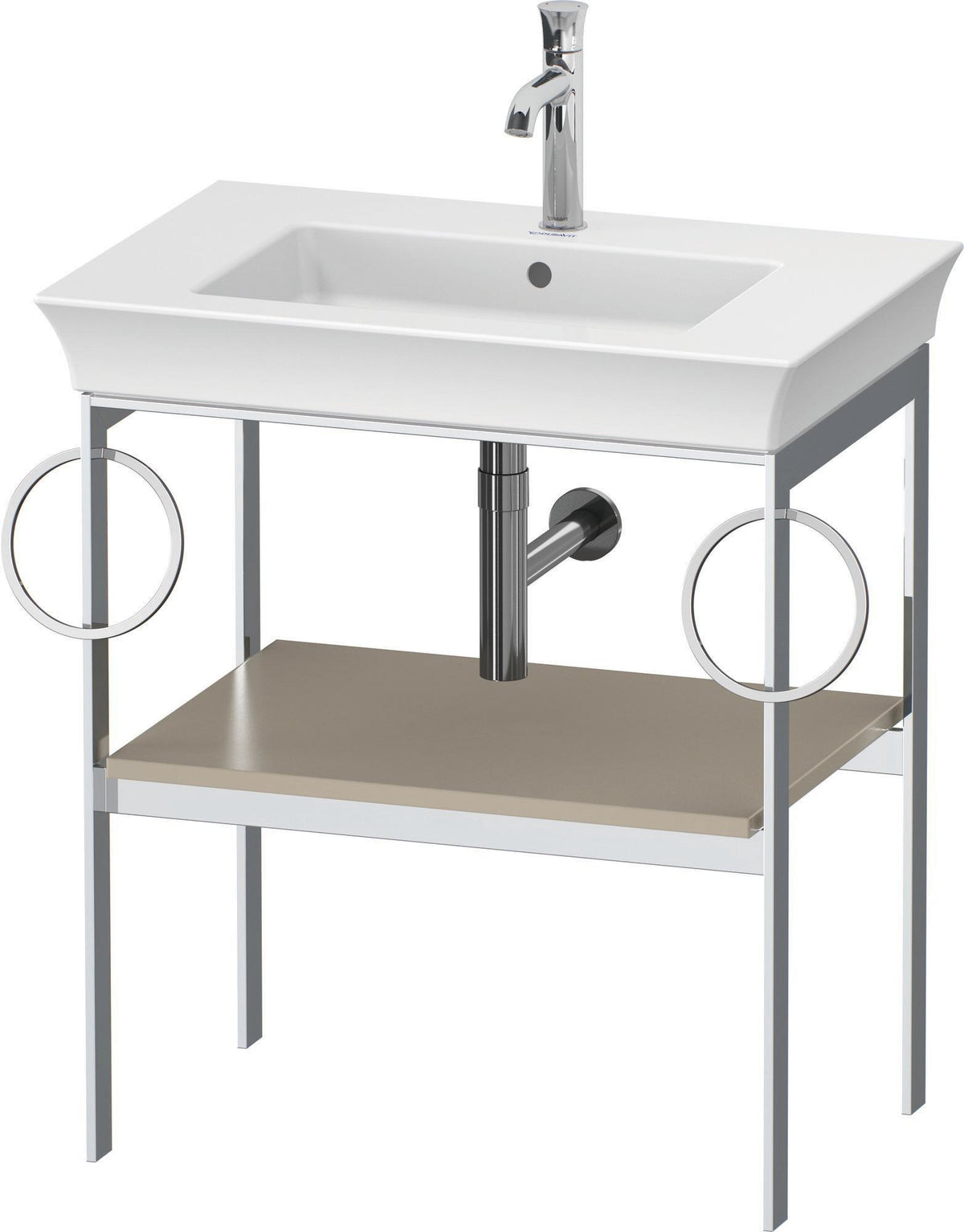 DURAVIT White Tulip Metallkonsole 684 mm – Design von Philippe Starck mit Höhenausgleich