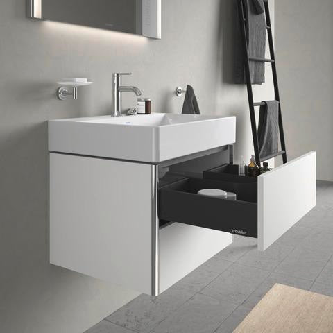 DURAVIT DuraSquare Waschtisch 600 mm, ohne Überlauf, mit Hahnlochbank, weiß – rechteckiges Design