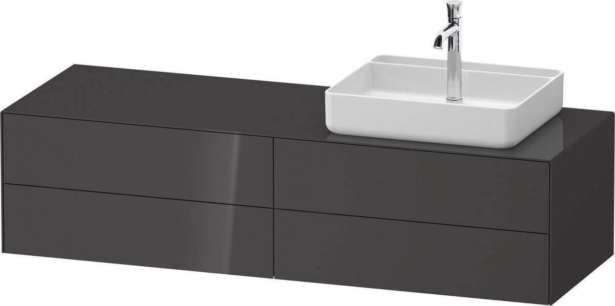 DURAVIT White Tulip Konsolen-Waschtischunterbau 1600 mm mit 4 Schubkästen und LED-Innenbeleuchtung