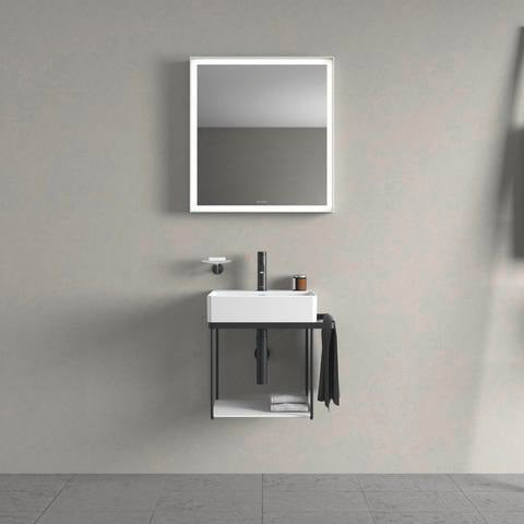 Duravit DuraSquare Metallkonsole mit Handtuchhalter links/rechts, chrom, 333x516x400 mm