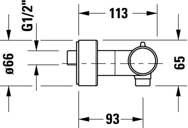 DURAVIT Brausethermostat Aufputz Bronze Gebürstet – Thermostatkartusche, 2 Griffe, DN 15