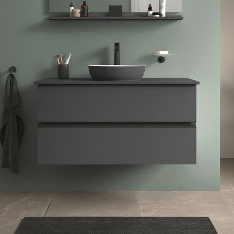 DURAVIT Sivida Spiegel Ablage 1000 mm Chrom/Nussbaum Matt – Badablage mit Befestigungsmaterial