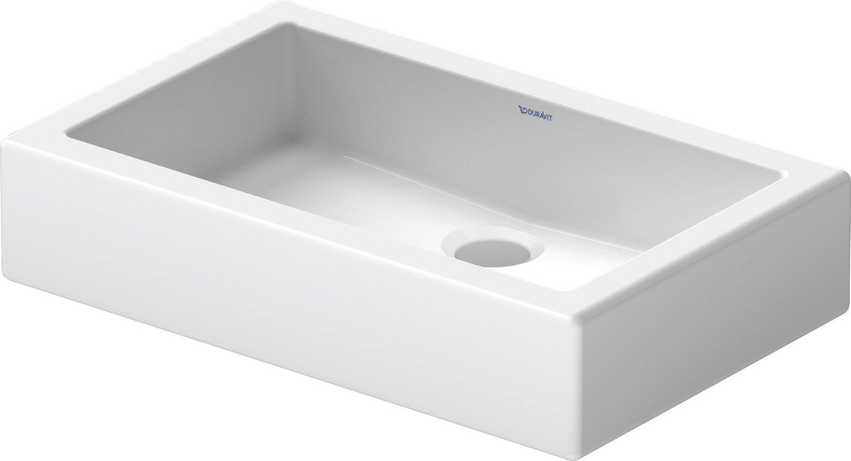 Duravit Vero Aufsatzbecken 600 mm weiß geschliffen ohne Überlauf ohne Hahnloch