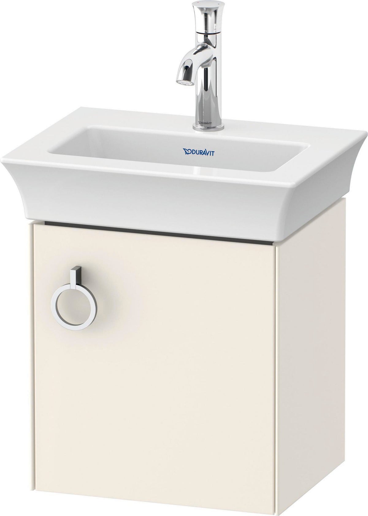 DURAVIT White Tulip Waschtischunterbau wandhängend 384 mm Nussbaum Taupe von Philippe Starck