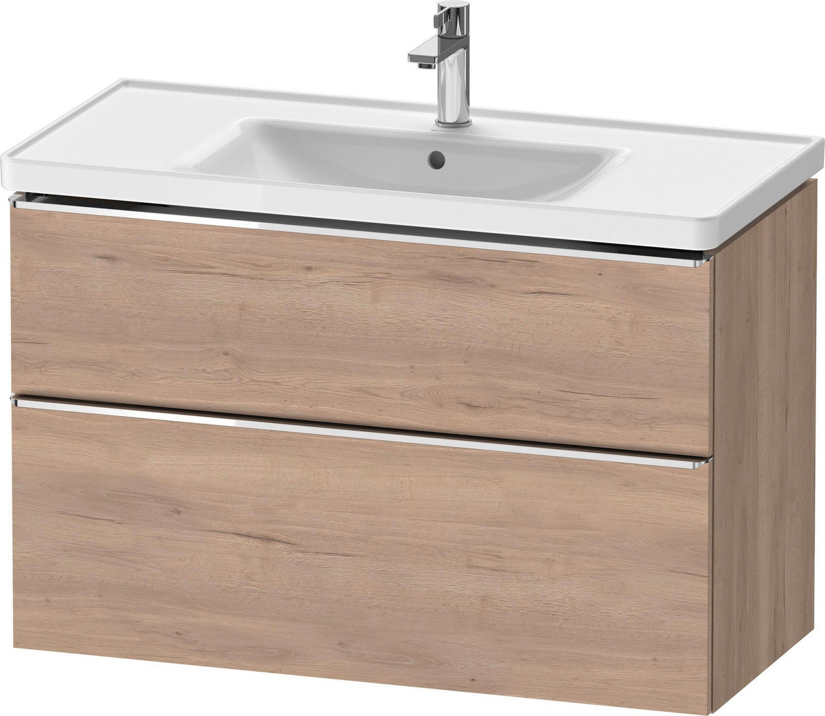 DURAVIT D-Neo Waschtischunterbau 984 mm betongrau matt mit Soft-Close und Bronze-Griff