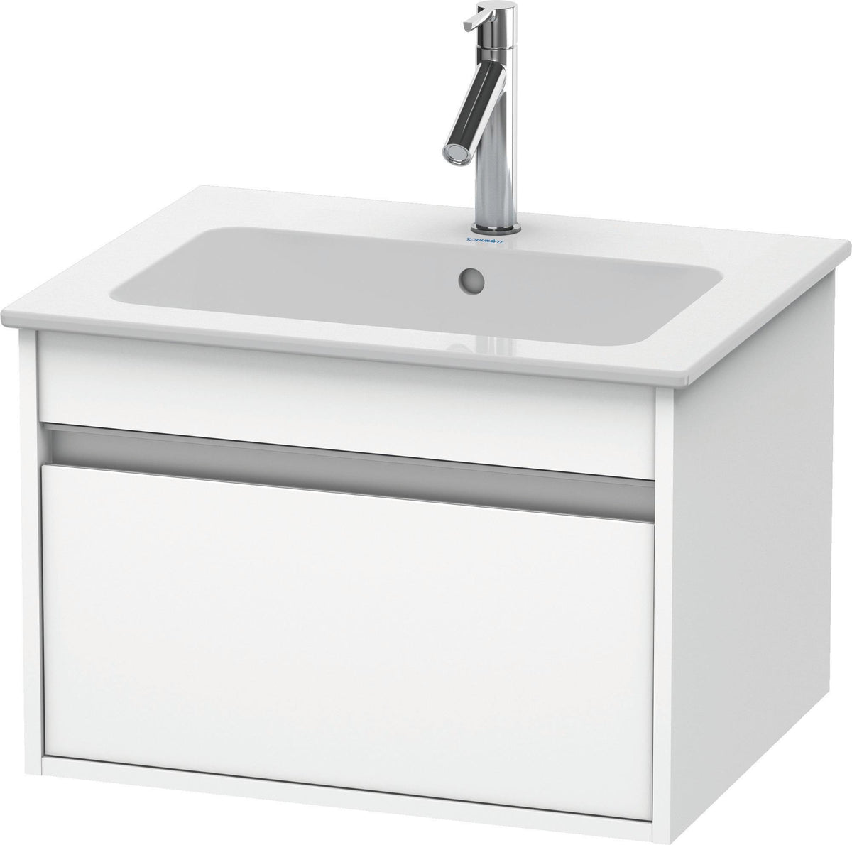 Duravit Ketho Waschtischunterbau ME by Starck, 1 Auszug, Weiß Matt, 600 mm