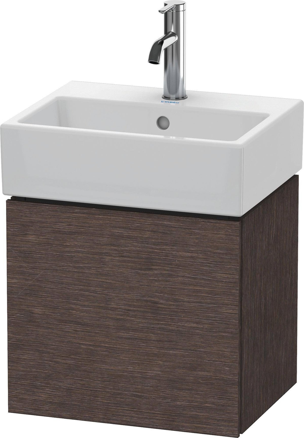 Duravit L-Cube Waschtischunterbau 434 mm weiß matt, 1 Tür links, wandhängend
