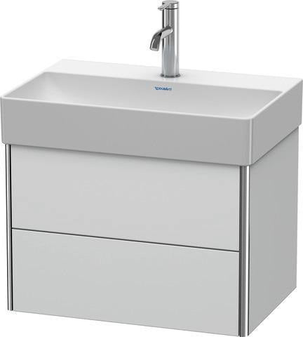 DURAVIT XSquare Waschtischunterbau 584 mm s-matt mit Ahorn Innenausstattung