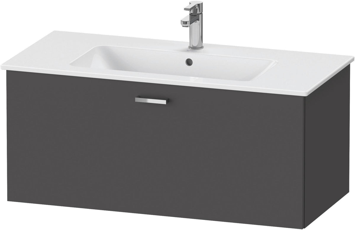 Duravit XBase Waschtischunterbau 600 mm wandhängend, 1 Auszug, weiß matt, mit Soft-Close