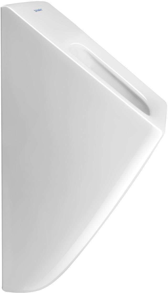 DURAVIT Urinal Viu rimless weiß mit Spüldüse, Zulauf hinten, 305x310x585 mm