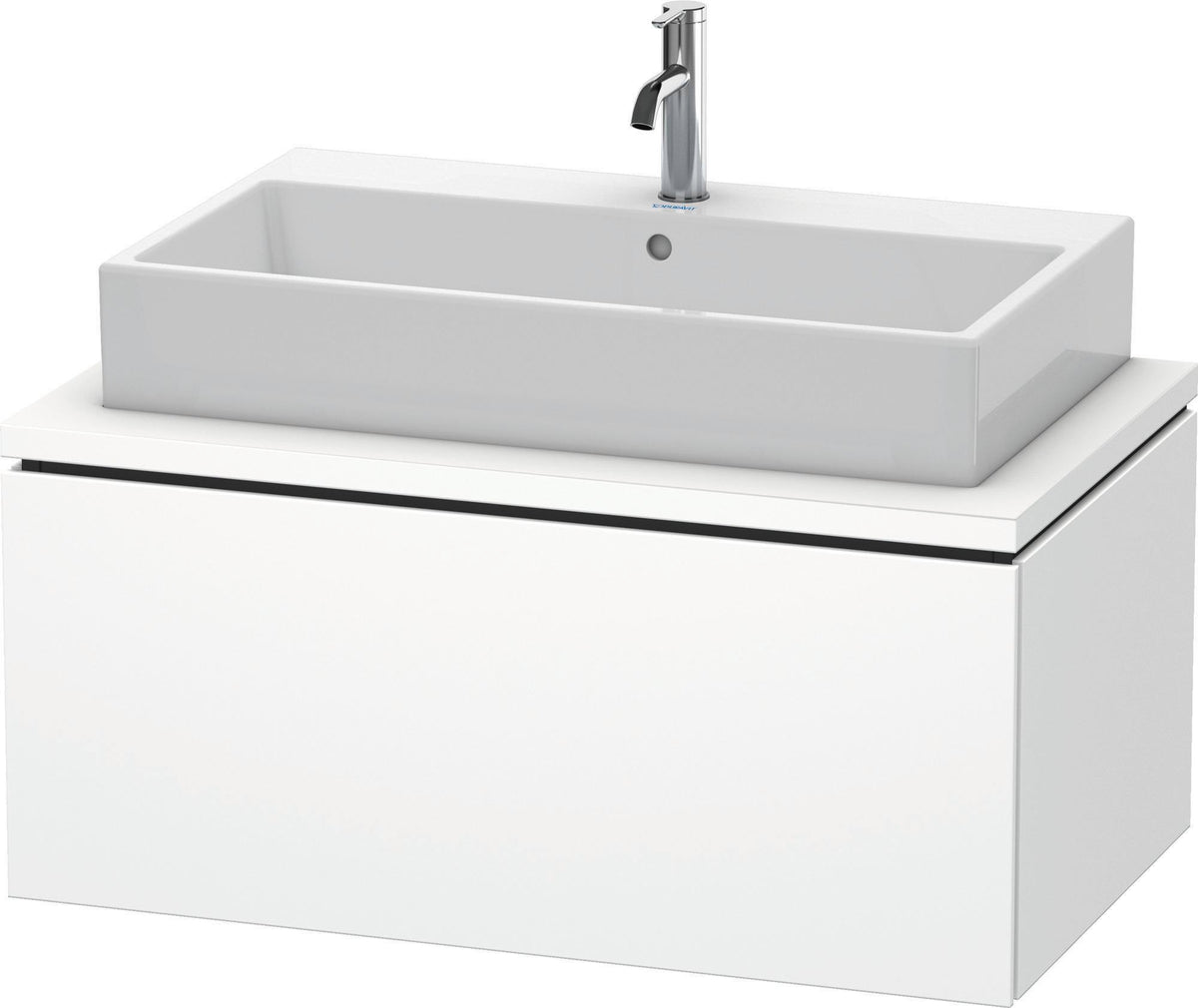DURAVIT L-Cube Waschtischunterbau 920 mm betongrau matt mit 1 Auszug und Tip-on-Technik