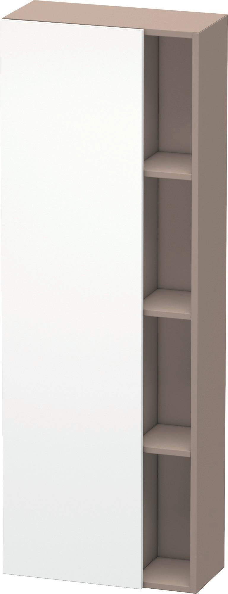 DURAVIT DuraStyle Hochschrank 1400 mm, 1 Tür links, weiß matt – wandhängend mit Soft-Close