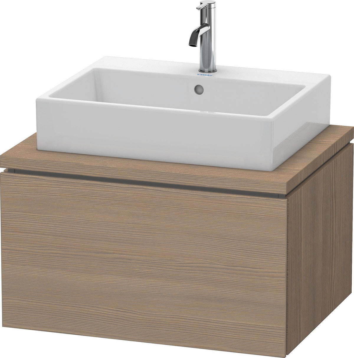 Duravit L-Cube Konsolenwaschtischunterbau 720 mm Amerikanisch Nussbaum mit 1 Auszug