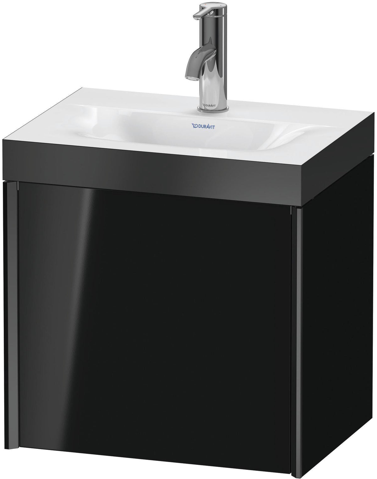 DURAVIT XViu Waschtischunterbau 450 mm wandhängend schwarz mit c-bonded Set